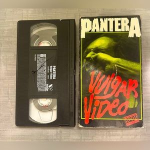 Vintage 1993 Pantera- Vulgar Video VHS Tape